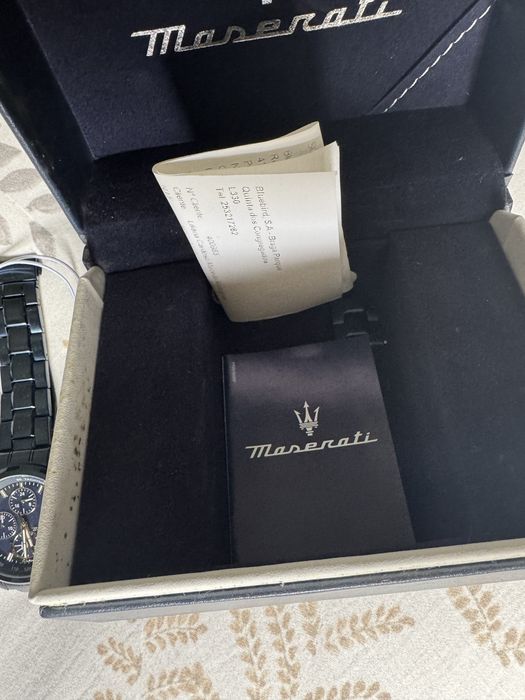 Relogio Maserati Solar -44mm azul