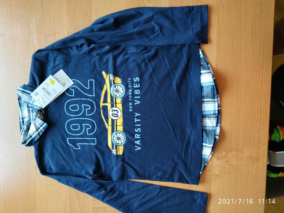 Sprzedam bluzy z długim rękawem C&A Tough Team - rozmiar 140 - nowe