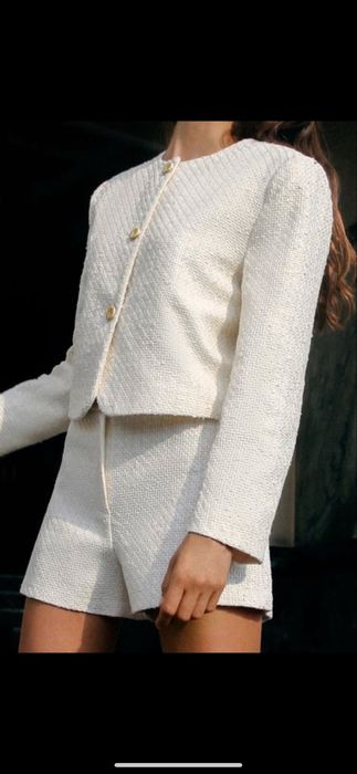 Костюм твидовий святковий zara шорти піджак