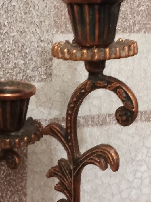 Подсвечник на две свечи бронза