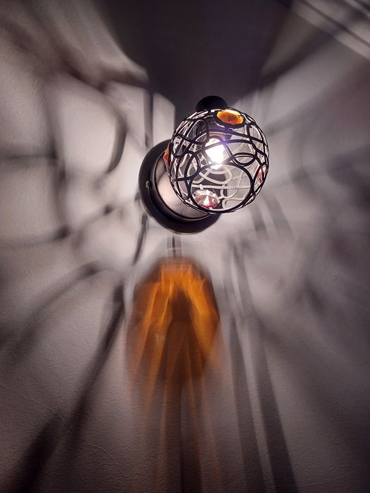 Candeeiros em bronze castanho