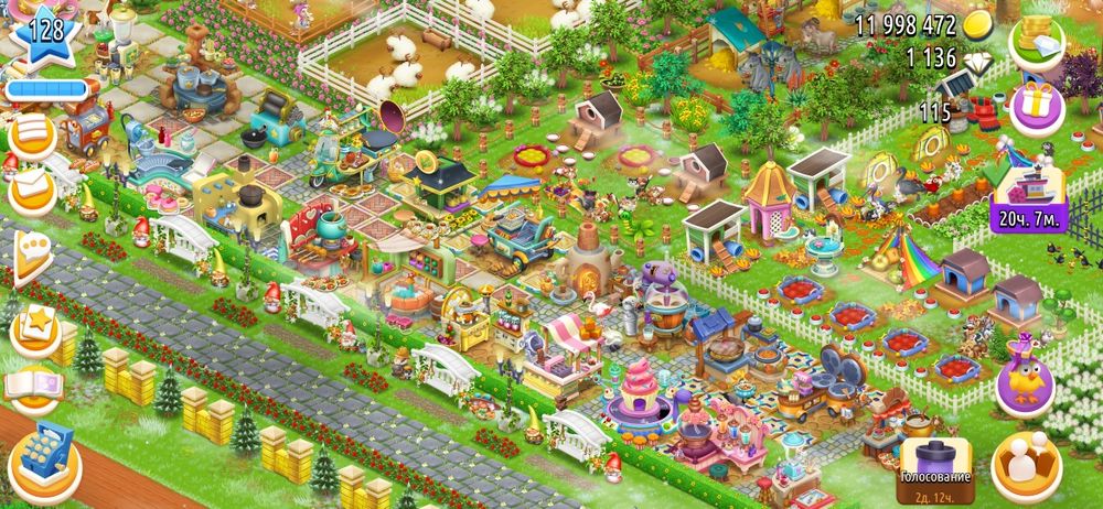 Аккаунт Hay day 128