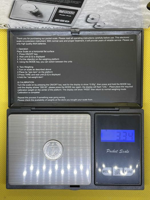 Электронные весы до 500г. Точность измерения - 0.01 г