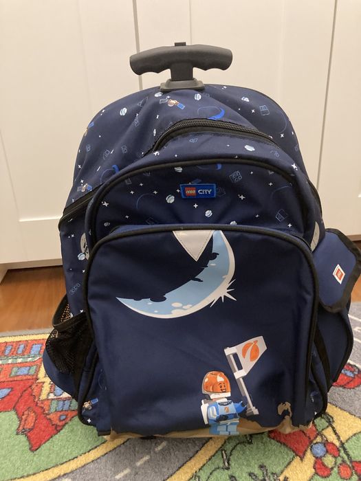 Mochila Lego City nova com trolley