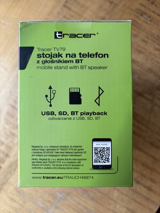 Stojak na telefon z głośnikiem Bluetooth TRACER TV79 nowy