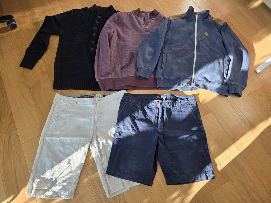 Używane męskie swetry bluzy spodenki XXL