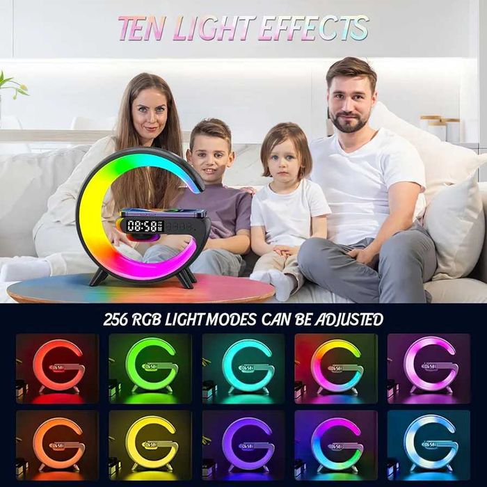 Luminária RGB G63 com Bluetooth