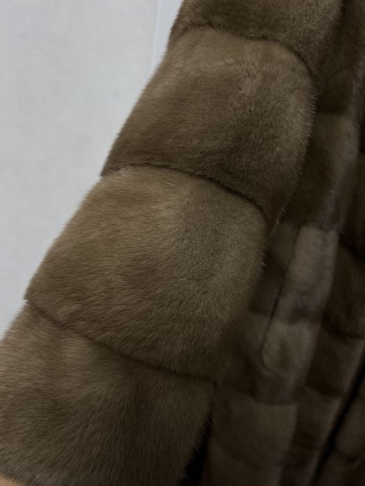 Шуба норкова с соболем