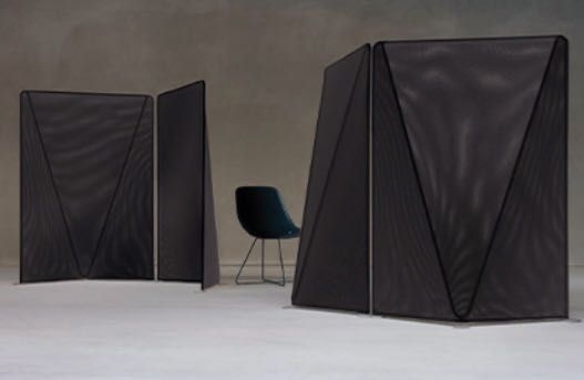 Parawan, Ścianka Mobilna, Ekran - SIMPLIC S1-75 - FMB BALMA - czarny