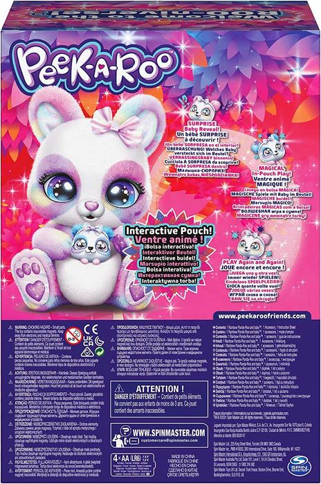 Інтерактивна Райдужна Панда Peek-A-Roo Rainbow Panda-Roo М'яка Іграшка