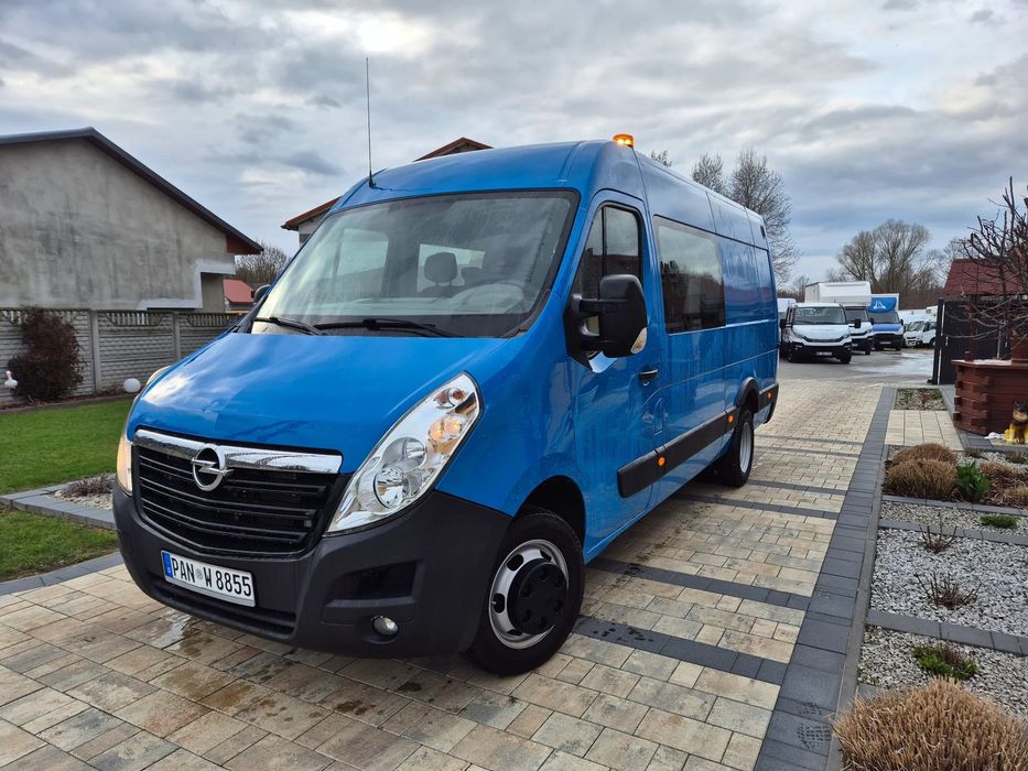 Opel MASTER MOVANO L3H2 2.3 165KM BRYGADÓWKA 7 OSÓB KLIMA SPROWADZONY  MOVANO MASTER 2.3 165 Brygadówka Blizniak  MIX 7 Osób MAX Maxi