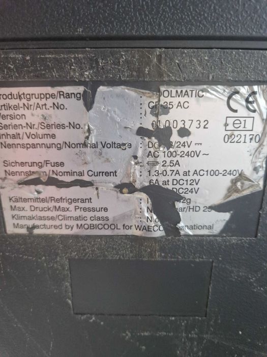 Lodowko- zamrazarka waeco