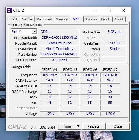 ОЗП (ОЗУ, оперативка) "Team Elite+" DDR4 8Gb 2400MHz CL16 1.2V (1шт.)