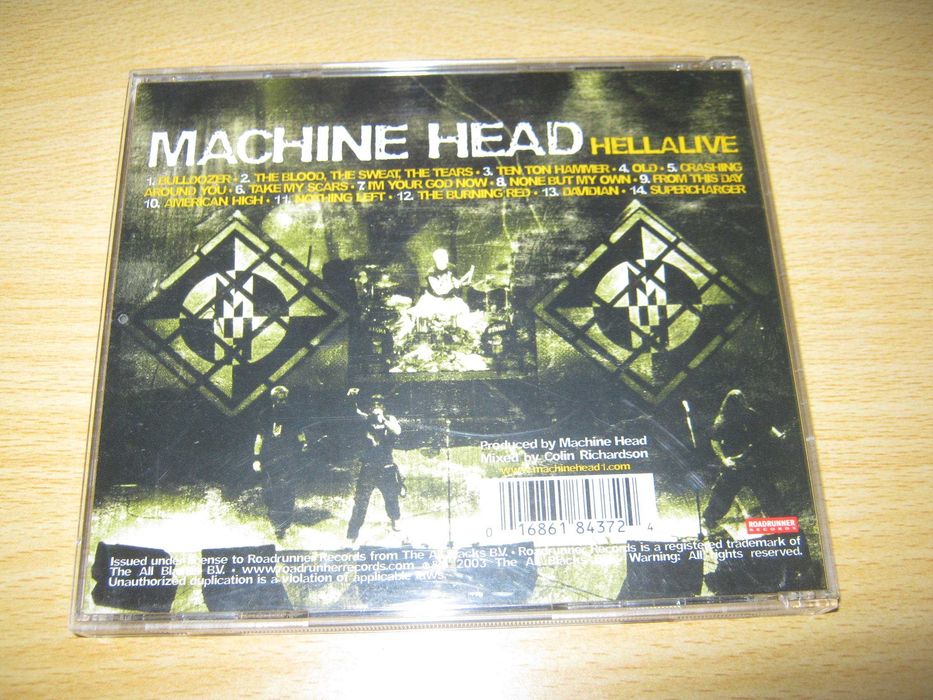Machine Head Hellalive CD