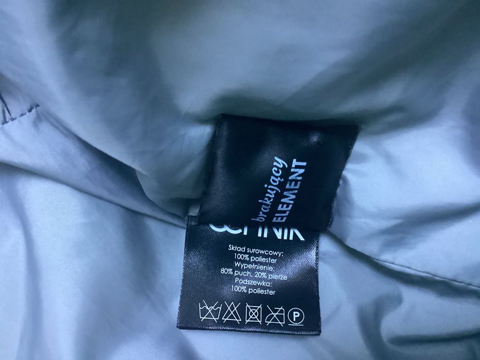 Ochnik puchowy, zimowy płaszcz 36