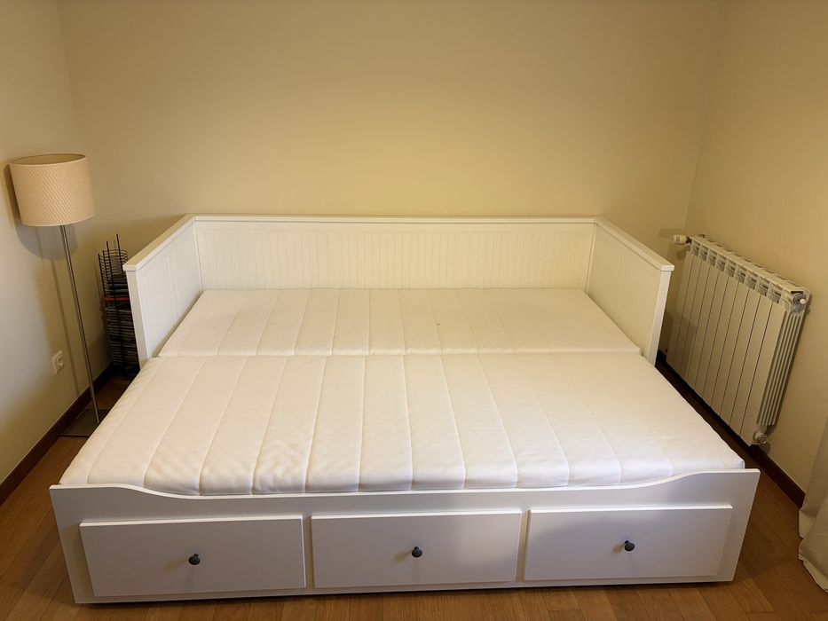 Cama individual/dupla com 3 gavetas