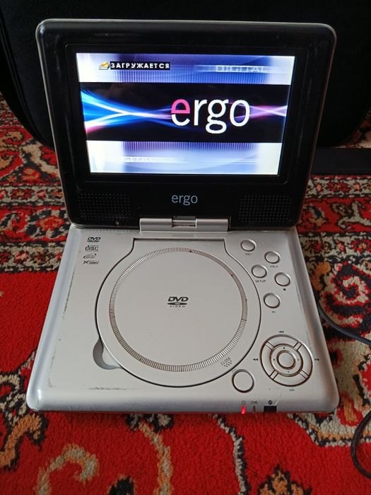Портативный DVD-плеер Ergo DVD0731 (под восстановление / запчасти)