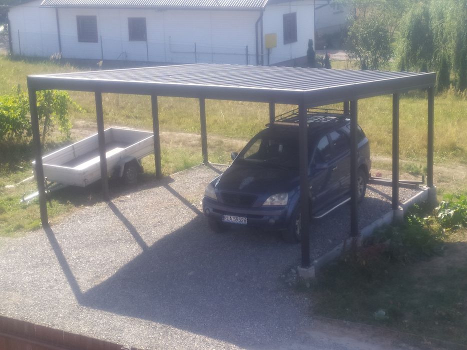 Wiata garażowa 6*6 na dwa samochody