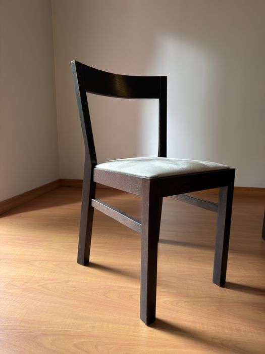 Mesa de jantar retangular extensível + 5 cadeiras