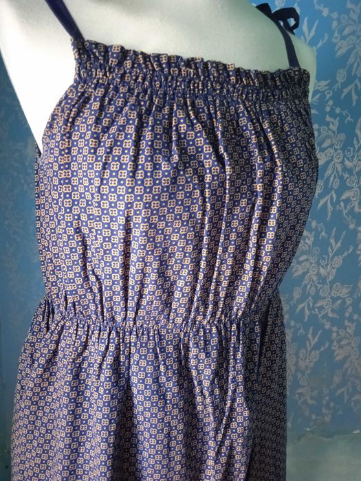 Vestido vintage alças com lacinhos