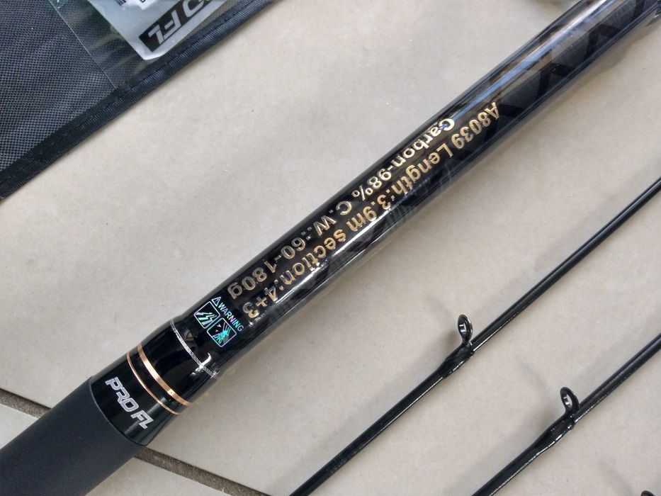 PRO FL Tele Feeder 3,90m 60-180g mocny węglowy