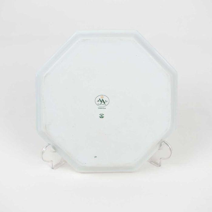 Covilhete oitavado grande em porcelana da Vista Alegre da coleção "Samatra"