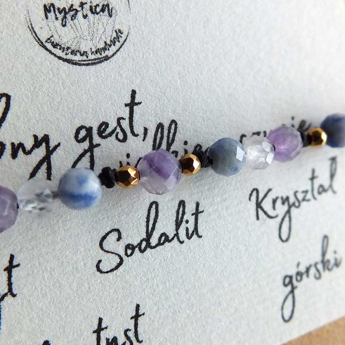 Bransoletka koncentracja fiolet