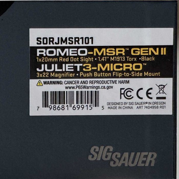 Комплект SIG SAUER Romeo-MSR Gen II + JULIET3 Magnifier Combo Kit