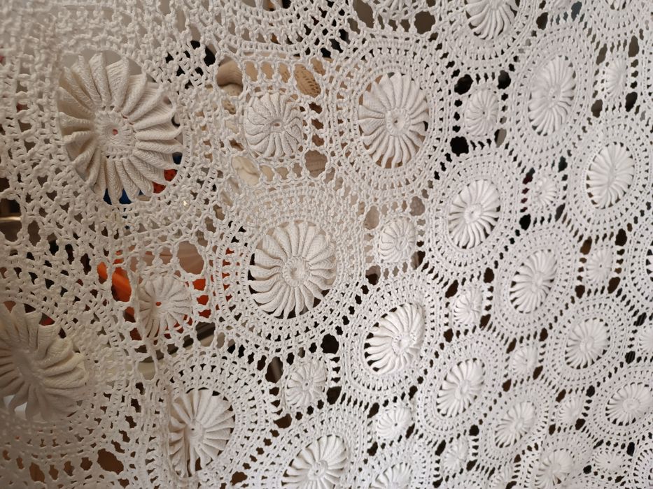 Colchas/toalhas de renda