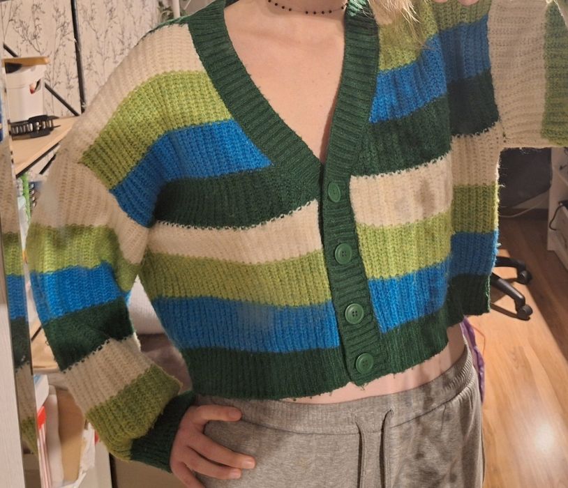 Sweter kolorowy kardigan