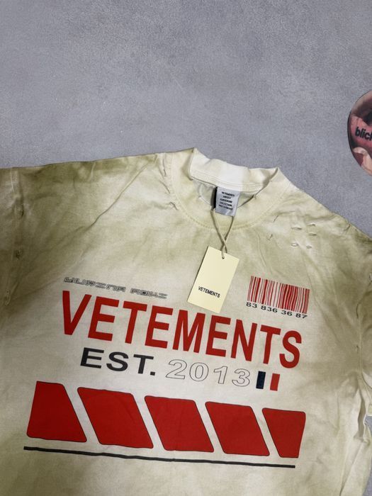 Футболка Vetements hi speed washed tee M L balenciaga rick owens