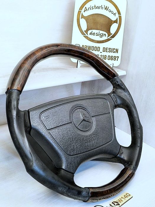 Инкрустация шпонированых вставок в руль