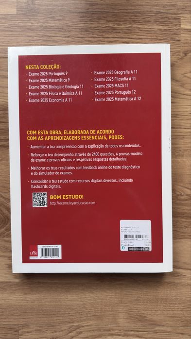 Livro de preparação Exame Nacional de Matemática A - Edição 2025