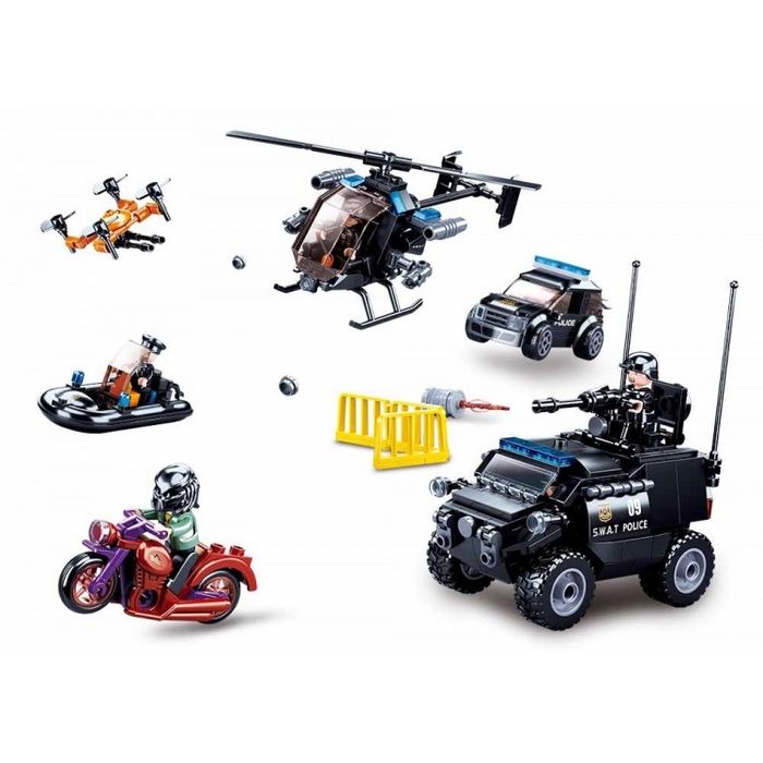 Конструктор Sluban Police «Поліцейська гонитва», 469 деталей