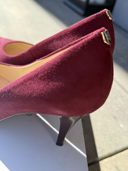 Sala buty szpilki skóra zamsz bordo 37 nowe