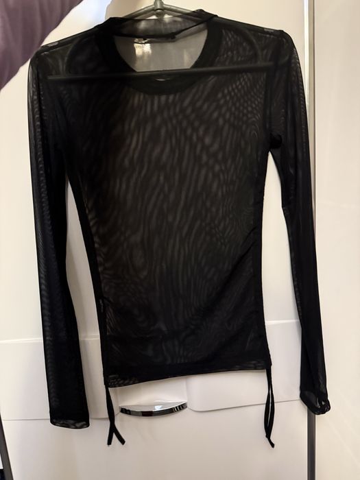 Прозора кофта лонг сітка zara