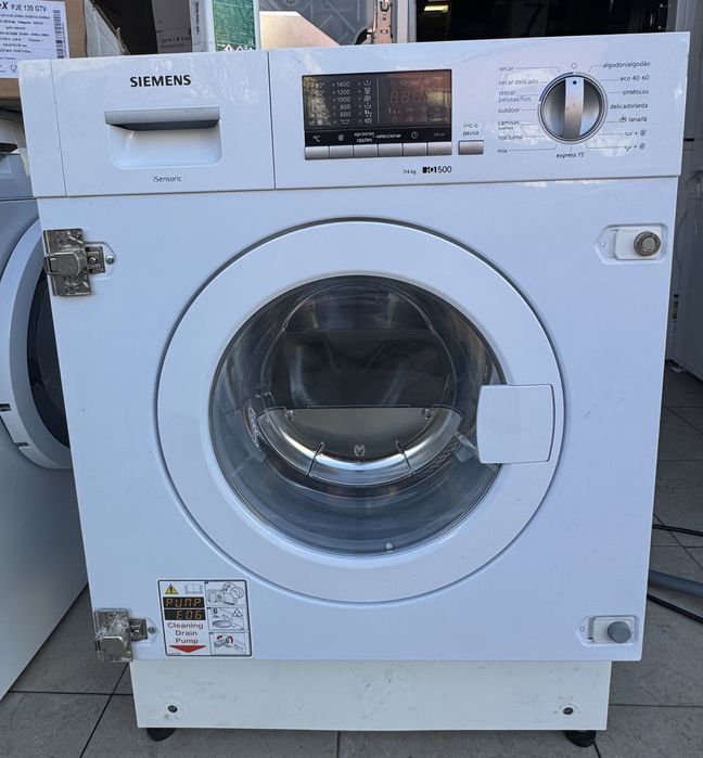 Máquina de Lavar e Secar Roupa Encastre Siemens iQ500  , 7/4kg 1400rpm