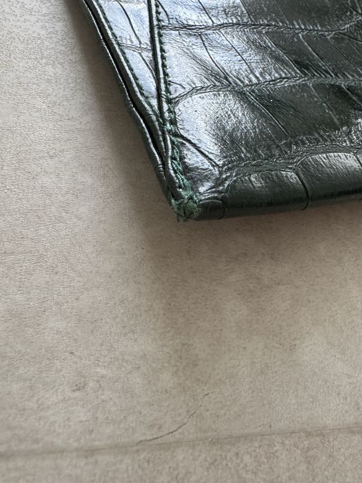 Зелена сумка папка з тисненням крокодил Mohito