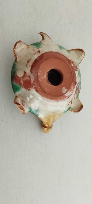 Saleiro decorativo tartaruga em cerâmica pintada â mão445122816928000003