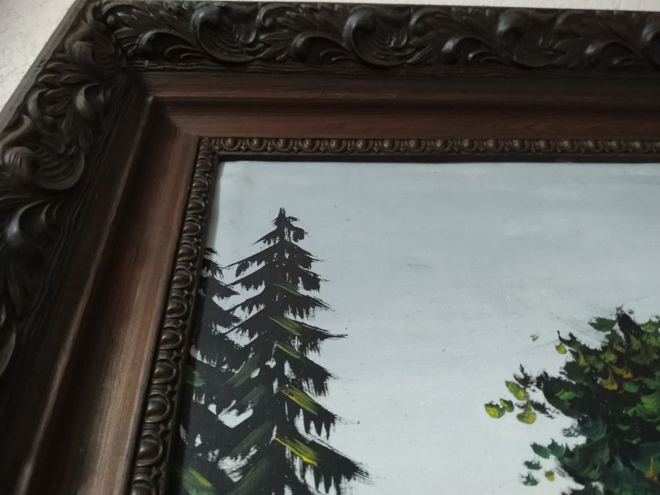 Obraz w drewnianej ramie