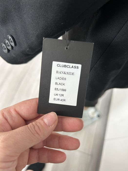 Clubclass Endurance elegancka marynarka damska czarna NOWA  40 L