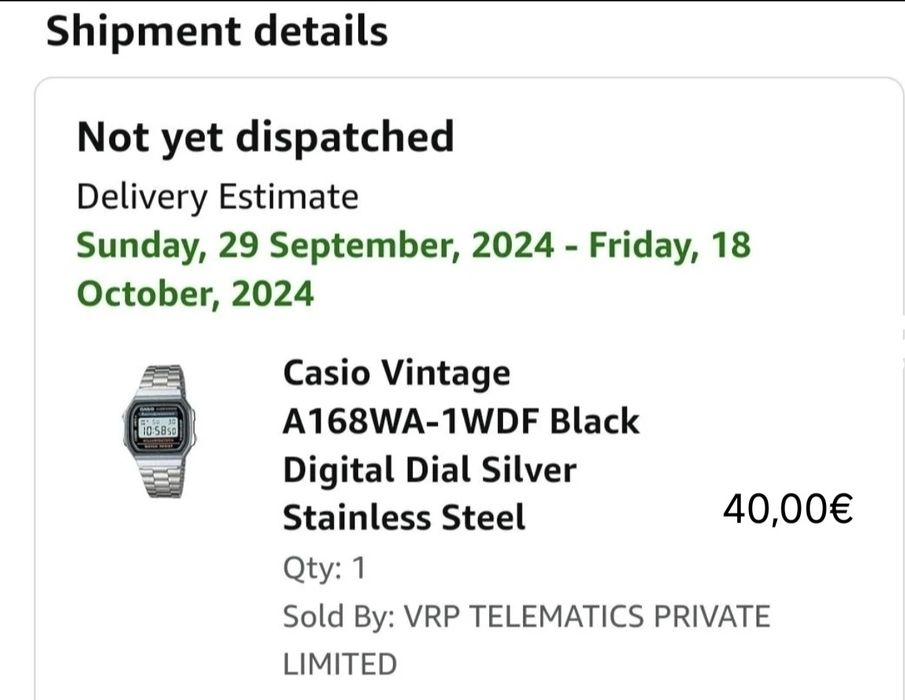 CASIO vintage digital watch NOVO