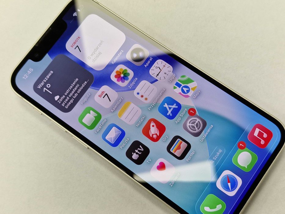 iPhone 13 mini 128GB/ Starlight/ Grade A/ BAT 75%/ Gwarancja + ładowar