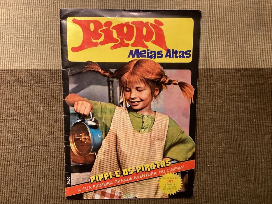 Caderneta de cromos PIPPI MEIAS ALTAS. 182 cromos. Completa.