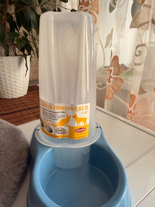 Кігтеточка і миска для тварин