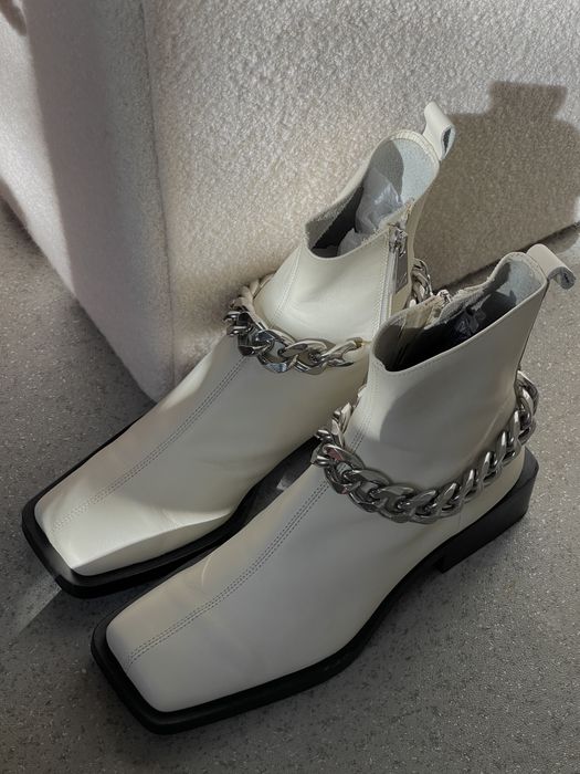 Шкіряні боти черевики zara 37-38р