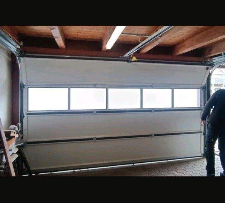 Brama 400x220 garażowa panelowa segmentowa aluminiowa