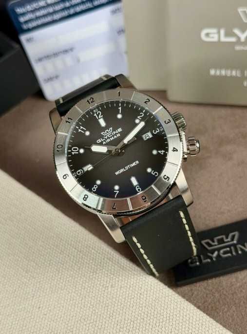 Relógio Glycine Airman WorldTimer