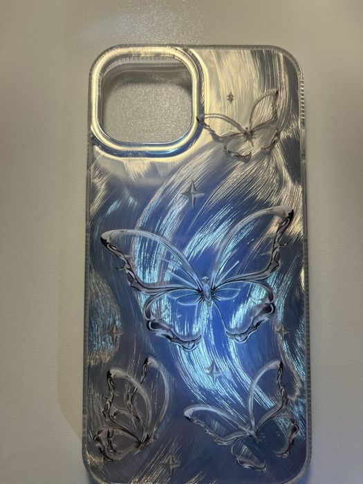 Чохли на бампер прінт квіти метелики iphone 13