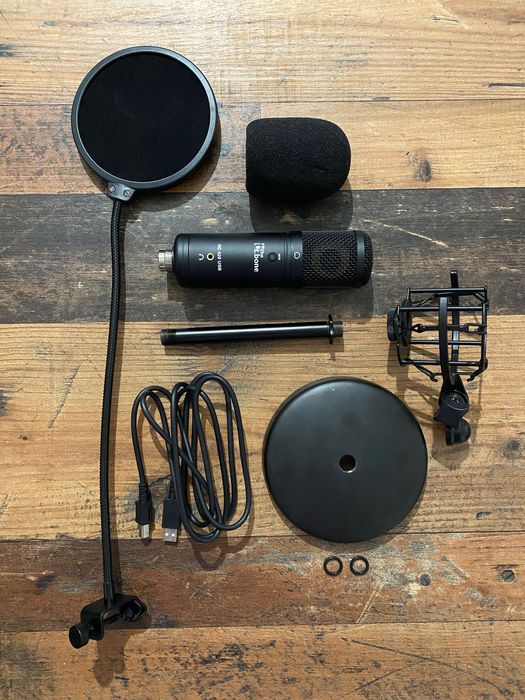 Microfone t.bone SC 420 USB Desktop-Set (bem cuidado e com pouco uso)